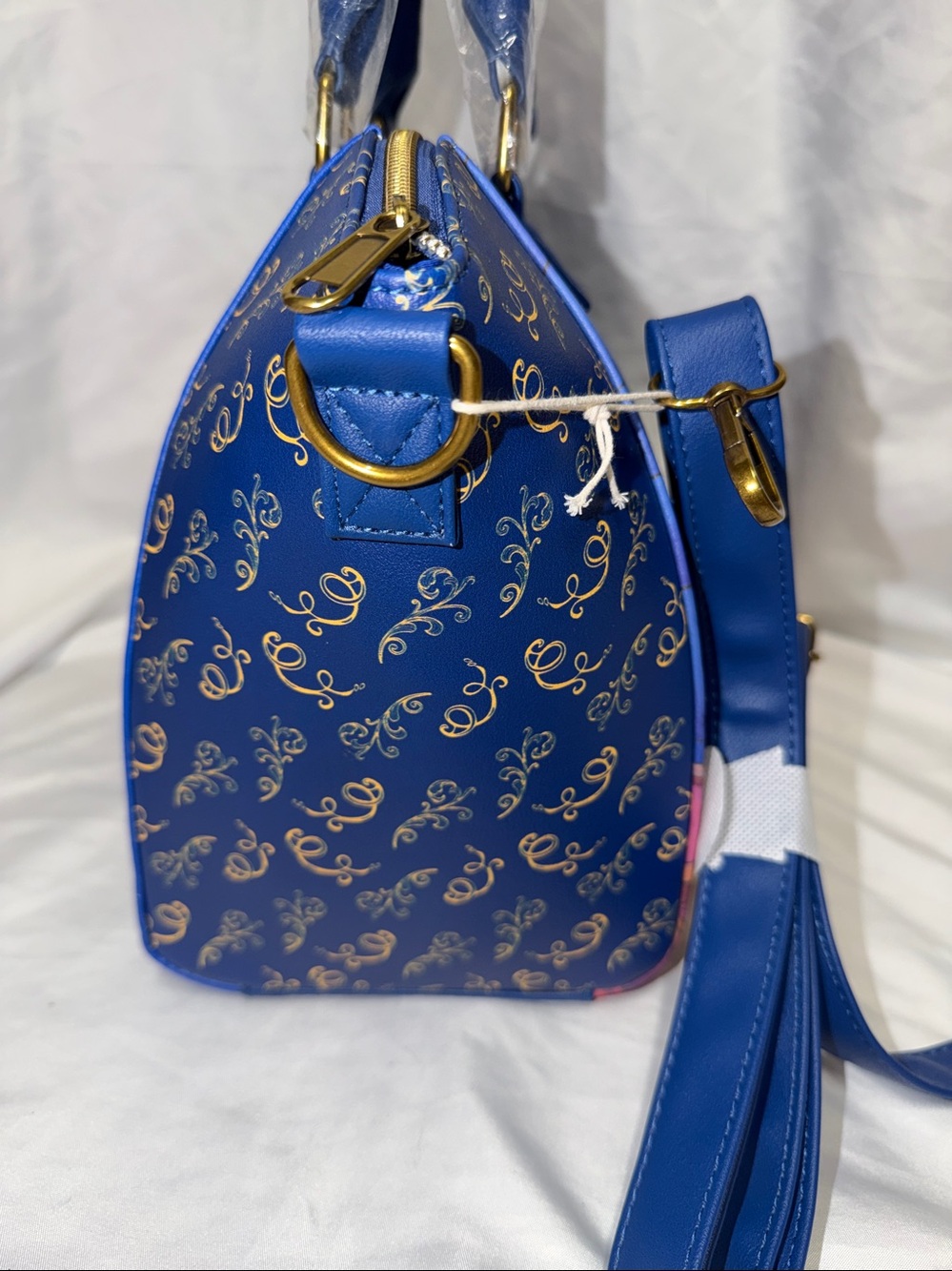 Loungefly beauty and the beast ballroom stairs Blinged Crossbody Bag - Picture 8 of 10